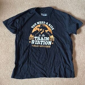 Yellowstone Black Graphic T-Shirt XXL